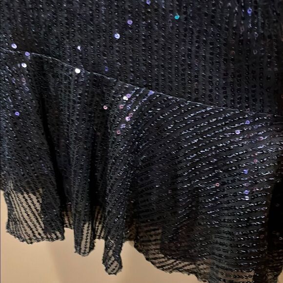 Sparkling Navy Sequin Dress - Picture 6 of 13